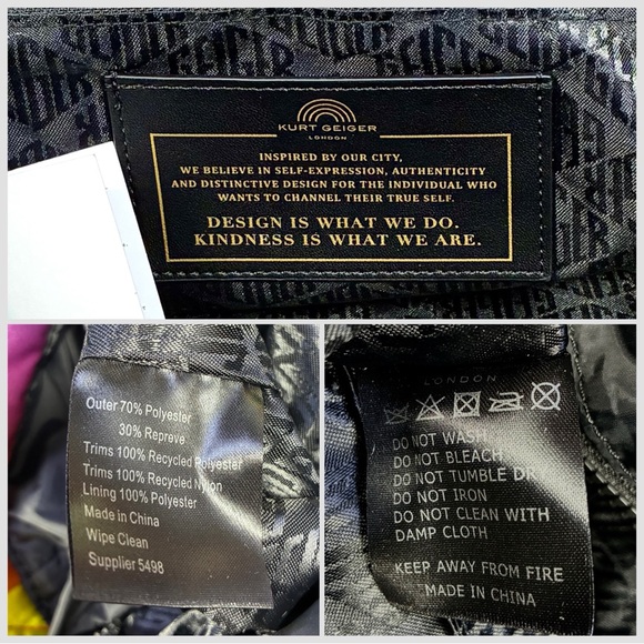 Kurt Geiger London Ombre Rainbow Quilted Shopper Bag Open Miscellaneous NWT - Picture 7 of 16